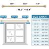 imageHVERSAILTEX Single Window Curtain Rods for Windows 28 to 48 Inches Adjustable Decorative 34 Inch Diameter with Classic Finials BlackChampagne Gold