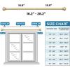 imageHVERSAILTEX Single Window Curtain Rods for Windows 28 to 48 Inches Adjustable Decorative 34 Inch Diameter with Classic Finials BlackChampagne Gold