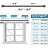 imageHVERSAILTEX Single Window Curtain Rods for Windows 28 to 48 Inches Adjustable Decorative 34 Inch Diameter with Classic Finials BlackPewter