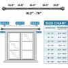 imageHVERSAILTEX Single Window Curtain Rods for Windows 28 to 48 Inches Adjustable Decorative 34 Inch Diameter with Classic Finials BlackPewter