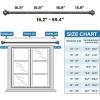 imageHVERSAILTEX Single Window Curtain Rods for Windows 28 to 48 Inches Adjustable Decorative 34 Inch Diameter with Classic Finials BlackPewter