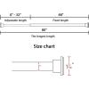 imageHVERSAILTEX Spring Tension Curtain Rod Adjustable 48 to 80 Inch 1 Inche Diameter Heavy Durty Room Divider Curtain Rod No Drilling Tension Curtain Rod for Closets Cupboard Kitchen BlackBlack