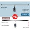 imageHVERSAILTEX Spring Tension Curtain Rod Adjustable 48 to 80 Inch 1 Inche Diameter Heavy Durty Room Divider Curtain Rod No Drilling Tension Curtain Rod for Closets Cupboard Kitchen BlackBlack