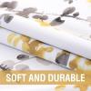 imageHVERSAILTEX Valance for Kitchen WindowsBathroomLiving RoomBedroom Blackout Window Valance Thermal Insulated Rod Pocket Valance Curtains 52quot W x 18quot L 2 Panels Grey and TurquoiseGreyYellow