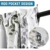 imageHVERSAILTEX Valance for Kitchen WindowsBathroomLiving RoomBedroom Blackout Window Valance Thermal Insulated Rod Pocket Valance Curtains 52quot W x 18quot L 2 Panels Grey and TurquoiseGreySage