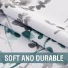 imageHVERSAILTEX Valance for Kitchen WindowsBathroomLiving RoomBedroom Blackout Window Valance Thermal Insulated Rod Pocket Valance Curtains 52quot W x 18quot L 2 Panels Grey and TurquoiseGreyTeal
