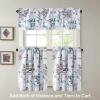 imageHVERSAILTEX Valance for Kitchen WindowsBathroomLiving RoomBedroom Blackout Window Valance Thermal Insulated Rod Pocket Valance Curtains 52quot W x 18quot L 2 Panels Grey and TurquoiseGreyTurquoise
