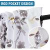 imageHVERSAILTEX Valance for Kitchen WindowsBathroomLiving RoomBedroom Blackout Window Valance Thermal Insulated Rod Pocket Valance Curtains 52quot W x 18quot L 2 Panels Grey and TurquoiseGreyYellow