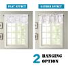imageHVERSAILTEX Valance for Kitchen WindowsBathroomLiving RoomBedroom Blackout Window Valance Thermal Insulated Rod Pocket Valance Curtains 52quot W x 18quot L 2 Panels Grey and TurquoiseCamelliataupe