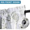 imageHVERSAILTEX Valance for Kitchen WindowsBathroomLiving RoomBedroom Blackout Window Valance Thermal Insulated Rod Pocket Valance Curtains 52quot W x 18quot L 2 Panels Grey and TurquoiseCamelliaolive