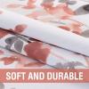 imageHVERSAILTEX Valance for Kitchen WindowsBathroomLiving RoomBedroom Blackout Window Valance Thermal Insulated Rod Pocket Valance Curtains 52quot W x 18quot L 2 Panels Grey and TurquoiseGreyCoral