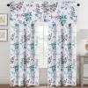 imageHVERSAILTEX Valance for Kitchen WindowsBathroomLiving RoomBedroom Blackout Window Valance Thermal Insulated Rod Pocket Valance Curtains 52quot W x 18quot L 2 Panels Grey and TurquoiseGreyTurquoise