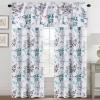 imageHVERSAILTEX Valance for Kitchen WindowsBathroomLiving RoomBedroom Blackout Window Valance Thermal Insulated Rod Pocket Valance Curtains 52quot W x 18quot L 2 Panels Grey and TurquoiseGreyTurquoise