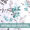 imageHVERSAILTEX Valance for Kitchen WindowsBathroomLiving RoomBedroom Blackout Window Valance Thermal Insulated Rod Pocket Valance Curtains 52quot W x 18quot L 2 Panels Grey and TurquoiseGreyTurquoise