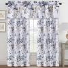 imageHVERSAILTEX Valance for Kitchen WindowsBathroomLiving RoomBedroom Blackout Window Valance Thermal Insulated Rod Pocket Valance Curtains 52quot W x 18quot L 2 Panels Grey and TurquoiseStoneblueTaupe