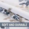imageHVERSAILTEX Valance for Kitchen WindowsBathroomLiving RoomBedroom Blackout Window Valance Thermal Insulated Rod Pocket Valance Curtains 52quot W x 18quot L 2 Panels Grey and TurquoiseStoneblueTaupe