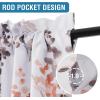 imageHVERSAILTEX Valance for Kitchen WindowsBathroomLiving RoomBedroom Blackout Window Valance Thermal Insulated Rod Pocket Valance Curtains 52quot W x 18quot L 2 Panels Grey and TurquoiseGreyCoral
