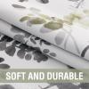 imageHVERSAILTEX Valance for Kitchen WindowsBathroomLiving RoomBedroom Blackout Window Valance Thermal Insulated Rod Pocket Valance Curtains 52quot W x 18quot L 2 Panels Grey and TurquoiseGreySage