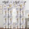 imageHVERSAILTEX Valance for Kitchen WindowsBathroomLiving RoomBedroom Blackout Window Valance Thermal Insulated Rod Pocket Valance Curtains 52quot W x 18quot L 2 Panels Grey and TurquoiseGreyYellow