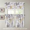 imageHVERSAILTEX Valance for Kitchen WindowsBathroomLiving RoomBedroom Blackout Window Valance Thermal Insulated Rod Pocket Valance Curtains 52quot W x 18quot L 2 Panels Grey and TurquoiseGreyYellow