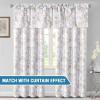 imageHVERSAILTEX Valance for Kitchen WindowsBathroomLiving RoomBedroom Blackout Window Valance Thermal Insulated Rod Pocket Valance Curtains 52quot W x 18quot L 2 Panels Grey and TurquoiseCamelliataupe