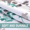 imageHVERSAILTEX Valance for Kitchen WindowsBathroomLiving RoomBedroom Blackout Window Valance Thermal Insulated Rod Pocket Valance Curtains 52quot W x 18quot L 2 Panels Grey and TurquoiseGreyTurquoise