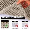 imageHVERSAILTEX Waffle Bath Mat Super Absorbent Bathroom Mats Non Slip Bath Rugs for Bathroom Floor Machine Washable Ultra Soft Bathroom Rugs for Beside Tub 32 x 20 Plus 24 x 17  Inches Irish CreamIrish Cream