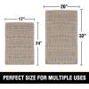 imageHVERSAILTEX Waffle Bath Mat Super Absorbent Bathroom Mats Non Slip Bath Rugs for Bathroom Floor Machine Washable Ultra Soft Bathroom Rugs for Beside Tub 32 x 20 Plus 24 x 17  Inches Irish CreamIrish Cream