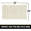 imageHVERSAILTEX Waffle Bath Mat Super Absorbent Bathroom Mats Non Slip Bath Rugs for Bathroom Floor Machine Washable Ultra Soft Bathroom Rugs for Beside Tub 32 x 20 Plus 24 x 17  Inches Irish CreamIvory