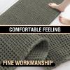 imageHVERSAILTEX Waffle Bath Mat Super Absorbent Bathroom Mats Non Slip Bath Rugs for Bathroom Floor Machine Washable Ultra Soft Bathroom Rugs for Beside Tub 32 x 20 Plus 24 x 17  Inches Irish CreamSmokey Olive