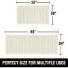 imageHVERSAILTEX Waffle Bath Mat Super Absorbent Bathroom Mats Non Slip Bath Rugs for Bathroom Floor Machine Washable Ultra Soft Bathroom Rugs for Beside Tub 32 x 20 Plus 24 x 17  Inches Irish CreamIvory