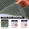 imageHVERSAILTEX Waffle Bath Mat Super Absorbent Bathroom Mats Non Slip Bath Rugs for Bathroom Floor Machine Washable Ultra Soft Bathroom Rugs for Beside Tub 32 x 20 Plus 24 x 17  Inches Irish CreamLichen