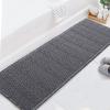 imageHVERSAILTEX Waffle Bath Mat Super Absorbent Bathroom Mats Non Slip Bath Rugs for Bathroom Floor Machine Washable Ultra Soft Bathroom Rugs for Beside Tub 32 x 20 Plus 24 x 17  Inches Irish CreamGrey
