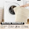 imageHVERSAILTEX Waffle Bath Mat Super Absorbent Bathroom Mats Non Slip Bath Rugs for Bathroom Floor Machine Washable Ultra Soft Bathroom Rugs for Beside Tub 32 x 20 Plus 24 x 17  Inches Irish CreamIvory