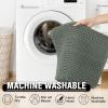 imageHVERSAILTEX Waffle Bath Mat Super Absorbent Bathroom Mats Non Slip Bath Rugs for Bathroom Floor Machine Washable Ultra Soft Bathroom Rugs for Beside Tub 32 x 20 Plus 24 x 17  Inches Irish CreamLichen