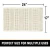 imageHVERSAILTEX Waffle Bath Mat Super Absorbent Bathroom Mats Non Slip Bath Rugs for Bathroom Floor Machine Washable Ultra Soft Bathroom Rugs for Beside Tub 32 x 20 Plus 24 x 17  Inches Irish CreamIvory
