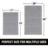 imageHVERSAILTEX Waffle Bath Mat Super Absorbent Bathroom Mats Non Slip Bath Rugs for Bathroom Floor Machine Washable Ultra Soft Bathroom Rugs for Beside Tub 32 x 20 Plus 24 x 17  Inches Irish CreamDove