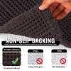 imageHVERSAILTEX Waffle Bath Mat Super Absorbent Bathroom Mats Non Slip Bath Rugs for Bathroom Floor Machine Washable Ultra Soft Bathroom Rugs for Beside Tub 32 x 20 Plus 24 x 17  Inches Irish CreamChocolate