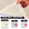 imageHVERSAILTEX Waffle Bath Mat Super Absorbent Bathroom Mats Non Slip Bath Rugs for Bathroom Floor Machine Washable Ultra Soft Bathroom Rugs for Beside Tub 32 x 20 Plus 24 x 17  Inches Irish CreamIvory