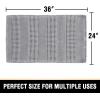 imageHVERSAILTEX Waffle Bath Mat Super Absorbent Bathroom Mats Non Slip Bath Rugs for Bathroom Floor Machine Washable Ultra Soft Bathroom Rugs for Beside Tub 32 x 20 Plus 24 x 17  Inches Irish CreamDove