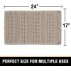 imageHVERSAILTEX Waffle Bath Mat Super Absorbent Bathroom Mats Non Slip Bath Rugs for Bathroom Floor Machine Washable Ultra Soft Bathroom Rugs for Beside Tub 32 x 20 Plus 24 x 17  Inches Irish CreamIrish Cream