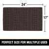 imageHVERSAILTEX Waffle Bath Mat Super Absorbent Bathroom Mats Non Slip Bath Rugs for Bathroom Floor Machine Washable Ultra Soft Bathroom Rugs for Beside Tub 32 x 20 Plus 24 x 17  Inches Irish CreamChocolate