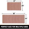 imageHVERSAILTEX Waffle Bath Mat Super Absorbent Bathroom Mats Non Slip Bath Rugs for Bathroom Floor Machine Washable Ultra Soft Bathroom Rugs for Beside Tub 32 x 20 Plus 24 x 17  Inches Irish CreamSoft Pink