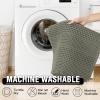 imageHVERSAILTEX Waffle Bath Mat Super Absorbent Bathroom Mats Non Slip Bath Rugs for Bathroom Floor Machine Washable Ultra Soft Bathroom Rugs for Beside Tub 32 x 20 Plus 24 x 17  Inches Irish CreamSmokey Olive