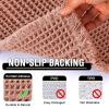 imageHVERSAILTEX Waffle Bath Mat Super Absorbent Bathroom Mats Non Slip Bath Rugs for Bathroom Floor Machine Washable Ultra Soft Bathroom Rugs for Beside Tub 32 x 20 Plus 24 x 17  Inches Irish CreamSoft Pink