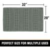 imageHVERSAILTEX Waffle Bath Mat Super Absorbent Bathroom Mats Non Slip Bath Rugs for Bathroom Floor Machine Washable Ultra Soft Bathroom Rugs for Beside Tub 32 x 20 Plus 24 x 17  Inches Irish CreamLichen