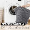imageHVERSAILTEX Waffle Bath Mat Super Absorbent Bathroom Mats Non Slip Bath Rugs for Bathroom Floor Machine Washable Ultra Soft Bathroom Rugs for Beside Tub 32 x 20 Plus 24 x 17  Inches Irish CreamGrey