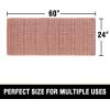 imageHVERSAILTEX Waffle Bath Mat Super Absorbent Bathroom Mats Non Slip Bath Rugs for Bathroom Floor Machine Washable Ultra Soft Bathroom Rugs for Beside Tub 32 x 20 Plus 24 x 17  Inches Irish CreamSoft Pink