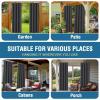imageHVERSAILTEX White Indoor Outdoor Curtains for Patio Waterproof Stainless Steel Silver Grommet Thermal Insulated Light Blocking Outdoor Drapes for DeckGazebo Pure White 52x108 Inch 1 PanelCharcoal Gray