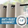 imageHVERSAILTEX White Indoor Outdoor Curtains for Patio Waterproof Stainless Steel Silver Grommet Thermal Insulated Light Blocking Outdoor Drapes for DeckGazebo Pure White 52x108 Inch 1 PanelStone